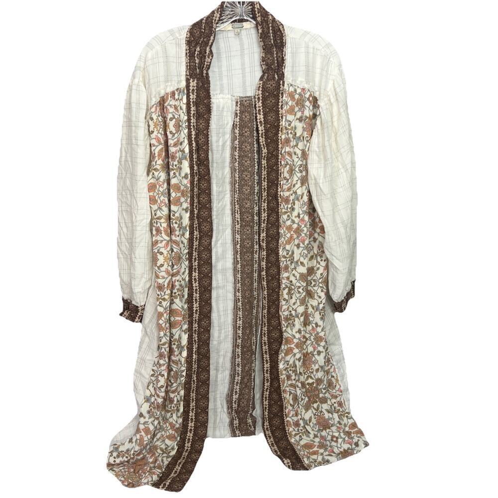Gimmicks Kimono Cardigan Womens Large Boho Festival Open Front